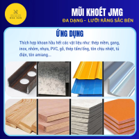 Mũi Khoét Lỗ Tròn JMG 16mm-39mm – Mũi Khoan Đa Năng Khoan Sắt, Inox, Nhựa, Gỗ, Phù Hợp Tất Cả Các Vật Liệu