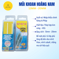 Mũi khoan sắt inox Hoàng Nam 13mm - 20mm chính hãng, Mũi khoan thép cao cấp, sắc bén, bền bỉ (Pháp)
