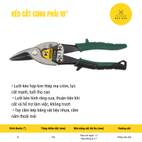 Kéo cắt tôn Stanley 10 inch – Kéo cộng lực cắt thép, nhôm, inox, xương thạch cao cao cấp