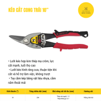 Kéo cắt tôn Stanley 10 inch – Kéo cộng lực cắt thép, nhôm, inox, xương thạch cao cao cấp
