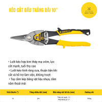 Kéo cắt tôn Stanley 10 inch – Kéo cộng lực cắt thép, nhôm, inox, xương thạch cao cao cấp