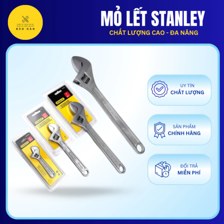 Mỏ Lết Stanley Chính Hãng Đa Kích Thước 4in/6in/8in/10in/12in/15in, Mỏ Lết Cầm Tay Đa Năng Cao Cấp