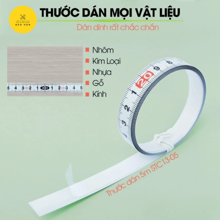 Thước Dán KDS Chính Hãng 1m 2m 5m – Thước Dây Đo Thép Dán Bàn Máy Cắt, Cơ Khí, Mộc Tiện Lợi